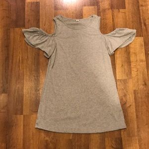 Cold shoulder dress.